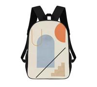 sinyumoney Geometric Shapes 08 Zaino Per Bambini Stampato in 3D Zaino Scolastico Per Bambini Zaini Da Viaggio Per Bambini Borse Per Libri Ad Alta Capacità Zaino Per Bambini Zainetto 17inch