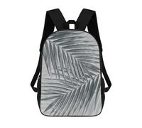 sinyumoney Geometric Shapes 9 Zaino 3D per bambini e ragazze, zaino per la scuola, zaino per bambini piccoli, zaino casual, borsa per libri alla moda, Minimalist Floral A28, 17"
