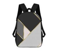 sinyumoney Geometric Shapes II Zaino, Zaino Per Bambini, Borsa Scolastica Per Studenti, Zaino Per Libri, Borsa Scolastica Stampata in 3D Per Ragazzi E Ragazze 17inch