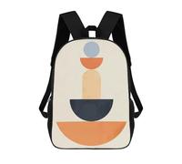 sinyumoney Geometric Shapes Q Zaino Per Bambini, Borsa Scolastica Per Ragazzi E Adolescenti, Regalo, Zaino Da Viaggio, Zaino Scolastico, Borsa Per Libri 17inch
