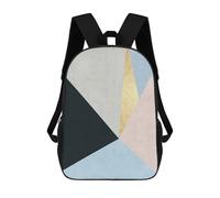 sinyumoney Geometric Textures 12 Zaino, Borsa Scolastica Stampata in 3D, Borsa Per Il Pranzo Scolastico, Zaino Da Viaggio, Zaino Per Amici, Zaino Scolastico Per Ragazze E Ragazzi 17inch