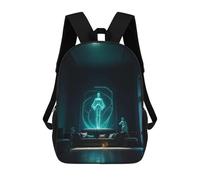 sinyumoney Ghostly Glow in The Living Room Zaino Per Ragazzi, Studenti Adolescenti, Zainetti Per Ragazze, Borse Per Bambini, Scuola Elementare, Scuola Media, Borsa Per Libri 17inch