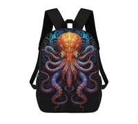 sinyumoney Giant Octopus Art Print Zaino Per La Scuola Stampato in 3D Borsa Scolastica Per Ragazzi E Ragazze Zaino Per Bambini Zaino Da Viaggio 17inch