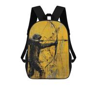 sinyumoney Giant Shark Moonlight Zaino 3D per bambini e ragazze, zaino per la scuola, zaino per bambini piccoli, zaino casual, borsa per libri alla moda, Urban Archer, 17"
