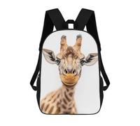 sinyumoney Giraffe Close-Up Zaino Scolastico Per Bambini, Borsa Scolastica Stampata in 3D Per Ragazzi, Studenti Delle Scuole Elementari E Medie 17inch