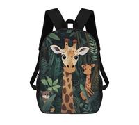 sinyumoney Giraffe Family in Jungle Zaino Scolastico Alla Moda Per Studenti, Adatto A Ragazzi E Ragazze, Ideale Per Viaggi All'aperto E Attività Ricreative. 17inch