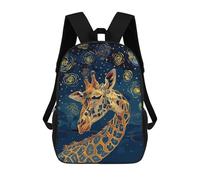 sinyumoney Giraffe in Starry Night Style Zaino Per Bambini Borsa Scolastica Per Ragazzi Cartone Animato Stampa 3D Borsa Scolastica Per Studenti Zaino Per Laptop Per Ragazzi E Ragazze 17inch