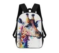 sinyumoney Giraffe Watercolor Zaino Per La Scuola Stampato in 3D Borsa Scolastica Per Ragazzi E Ragazze Zaino Per Bambini Zaino Da Viaggio 17inch