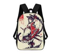 sinyumoney Girl Warrior with Katana Zaino Scuola Stampato 3D Per Bambini 17inch Zaini Per Bambini E Ragazze, Zaini Scuola Per Bambini, Zaini Da Viaggio
