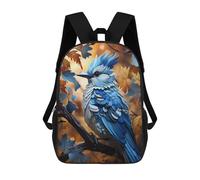sinyumoney Glowing Blue Jay Zaino Per La Scuola Stampato in 3D Borsa Scolastica Per Ragazzi E Ragazze Zaino Per Bambini Zaino Da Viaggio 17inch