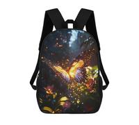 sinyumoney Glowing Butterfly in Forest Zaini Stampati in 3D Per Bambini, Zaini Scolastici, Borse Scolastiche, Zaini Alla Moda Per Ragazzi, Studenti Delle Scuole Elementari E Medie 17inch