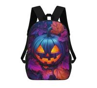 sinyumoney Glowing Jack-o-Lantern Zaini Stampati in 3D Per Bambini, Zaini Scolastici, Borse Scolastiche, Zaini Alla Moda Per Ragazzi, Studenti Delle Scuole Elementari E Medie 17inch