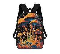 sinyumoney Glowing Mushroom Forest Zaini Casual Per Bambini, Borse Scolastiche Per Ragazzi E Ragazze, Zaini Per Libri, Zaini 17inch
