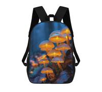 sinyumoney Glowing Mushrooms in Forest Zaini Per Bambini Zaino Scolastico Borsa Scolastica Stampata in 3D Borsa Scolastica Per Ragazzi Studenti Delle Scuole Elementari E Medie 17inch