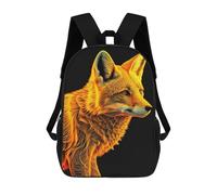 sinyumoney Gold Fox Art Zaini, Zaino Per Bambini, Borsa Scolastica Per Studenti, Zaini Da Viaggio Stampati in 3D, Zaino Accessorio Moda, Zaini Impermeabili Per Bambini 17inch