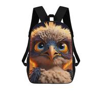 sinyumoney Golden Eagle Chick Close-Up Zaini Per Bambini Zaino Scolastico Zaino Stampato in 3D Per Bambini Zaini Da Viaggio Borse Per Libri Borsa Scolastica Per Bambini 17inch