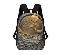 sinyumoney Golden Mountain Tree Zaino Scolastico Borsa Per La Scuola Secondaria Superiore Zaino Da Viaggio Per Ragazze Ragazzi Adolescenti 17inch
