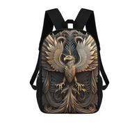 sinyumoney Golden Phoenix Artwork-6 Zaino, Borsa Scolastica Stampata in 3D, Borsa Per Il Pranzo Scolastico, Zaino Da Viaggio, Zaino Per Amici, Zaino Scolastico Per Ragazze E Ragazzi 17inch