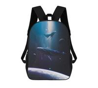 sinyumoney Golden Polygon II Zaino per bambini alla moda e divertente, Zaino per ragazzi e adolescenti, borsa da scuola stampata 3D per ragazzi, trascendenza, 17"