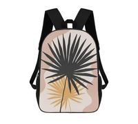 sinyumoney Golden Polygon II Zaino per bambini alla moda e divertente, Zaino per ragazzi e adolescenti, borsa da scuola stampata 3D per ragazzi, Minimalist Floral A57, 17"