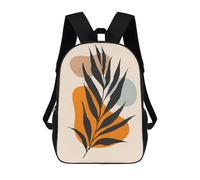 sinyumoney Golden Polygon II Zaino per bambini alla moda e divertente, Zaino per ragazzi e adolescenti, borsa da scuola stampata 3D per ragazzi, Minimalist Floral A42, 17"