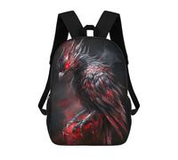 sinyumoney Golden Retriever Ghost with Butterflies Zaino scolastico per ragazze e ragazzi, grande capacità, leggero, per bambini e studenti, Fiery Raven, 17"