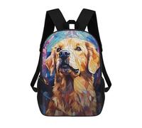 sinyumoney Golden Retriever Stained Zaini Stampati in 3D, Borsa Scolastica Casual Per Bambini, Borsa Scolastica Alla Moda Per Ragazzi, Studenti Delle Scuole Medie 17inch