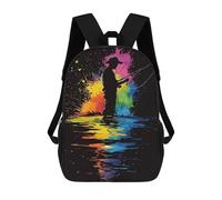 sinyumoney Golf Swing Silhouette, zaino per bambini per ragazze e ragazzi, zaino, zaino da giorno, scuola elementare, perfetto per l'inizio della scuola o lo sport, regalo e viaggi, Silhouette