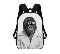 sinyumoney Gorilla Animals Funny Zaino Scolastico Per Bambini, Stampato in 3D, Borsa Scolastica Alla Moda, Borsa Scolastica Casual Per Ragazzi, Studenti Delle Scuole Elementari E Medie 17inch