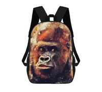 sinyumoney Gorilla Zaino, Zaino Per Bambini, Borsa Scolastica Per Studenti, Zaino Per Libri, Borsa Scolastica Stampata in 3D Per Ragazzi E Ragazze 17inch