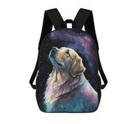 sinyumoney Goteborg - Zaini da viaggio, per bambini, zaino scolastico, con stampa 3D, per bambini, zaino da viaggio, borsa per libri, borsa da scuola per bambini, Golden Retriever Style 4, 17"