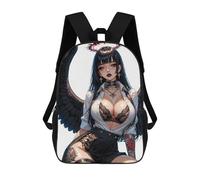 sinyumoney Goth Angel Zaini Casual Per Bambini, Borse Scolastiche Per Ragazzi E Ragazze, Zaini Per Libri, Zaini 17inch