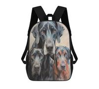 sinyumoney Great Dane Family Sketch Zaino Scolastico Stampato in 3D, Borse Scolastiche Per Ragazzi E Ragazze, Zaino Per Laptop Per Bambini/studenti/adulti 17inch