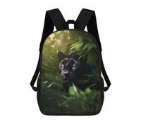 sinyumoney Green Jungle Black Panther Zaini Per Bambini Zaino Scolastico Borsa Scolastica Stampata in 3D Borsa Scolastica Per Ragazzi Studenti Delle Scuole Elementari E Medie 17inch