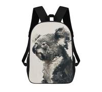 sinyumoney Grizzly Bear Painting Zaino Scuola per Bambini Stampato 3D Ideale Per Viaggi E Libri, Koala Pittura Art, 17"