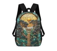 sinyumoney Guardian of Inari Kintsugi Zaini Casual Per Bambini, Borse Scolastiche Per Ragazzi E Ragazze, Zaini Per Libri, Zaini 17inch