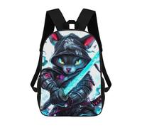 sinyumoney Guardian with Neon Wolf - Zaino scolastico per bambini, stampa 3D, alla moda e casual, per ragazzi, studenti elementari e college, Stile-12, 17"