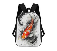 sinyumoney Guardian with Neon Wolf - Zaino scolastico per bambini, stampa 3D, alla moda e casual, per ragazzi, studenti elementari e college, Stile 2., 17"