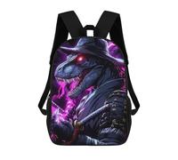 sinyumoney Guardian with Neon Wolf Zaino Scuola Alla Moda Per Studenti, Adatto Per Bambini E Ragazze, Zaino Casual Per Viaggi All'Aperto, Essenziale Per Giorno Per Giorno, Stile-17, 17"