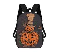 sinyumoney Halloween Pumpkin Ghost Zaino Scolastico Zaino Per Bambini Borsa Scolastica Di Grande Capacità Zaino Per Bambini Per La Scuola Zaino 3D Borsa Per Libri Regali Per Bambini 17inch