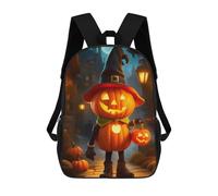 sinyumoney Halloween Pumpkin Zaini Per Bambini, Zaini Scolastici Personalizzati 3D Per Ragazzi E Ragazze, Zaini Scolastici Grandi, Zaini Casual Da Giorno 17inch