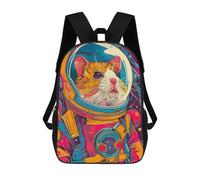 sinyumoney Hamster Astronaut Space Zaini Per Bambini Zaino Scolastico Borsa Scolastica Stampata in 3D Borsa Scolastica Per Ragazzi Studenti Delle Scuole Elementari E Medie 17inch