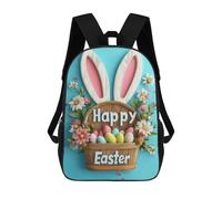 sinyumoney Happy Easter Basket Zaini Per Bambini, Zaino Scolastico Alla Moda, Borsa Scolastica Stampata in 3D Per Ragazzi, Studenti Delle Scuole Elementari E Medie 17inch