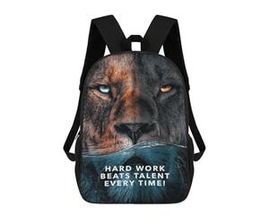 sinyumoney Hard Work Talent Zaino Per Bambini, Borsa Scolastica Di Grande Capacità, Zaino Per Studenti, Zaino Per Ragazzi, Ragazze, Adulti, Adolescenti 17inch