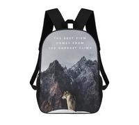 sinyumoney Hardest Climb Zaino Scolastico Alla Moda Per Studenti, Adatto A Ragazzi E Ragazze, Ideale Per Viaggi All'aperto E Attività Ricreative. 17inch