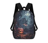 sinyumoney Haunted House Halloween Zaini Per Bambini, Zaini Scolastici Personalizzati 3D Per Ragazzi E Ragazze, Zaini Scolastici Grandi, Zaini Casual Da Giorno 17inch
