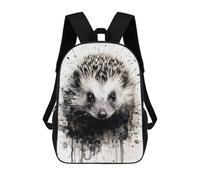sinyumoney Hedgehog Beauty Black Ink Zaino Scolastico Per Bambini, Stampato in 3D, Borsa Scolastica Alla Moda, Borsa Scolastica Casual Per Ragazzi, Studenti Delle Scuole Elementari E Medie 17inch