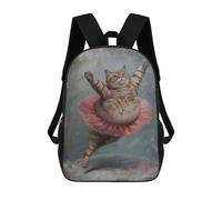 sinyumoney Hilarious Fat Ballet Cat Zaini, Zaino Per Bambini, Borsa Scolastica Per Studenti, Zaini Da Viaggio Stampati in 3D, Zaino Accessorio Moda, Zaini Impermeabili Per Bambini 17inch