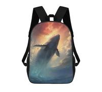 sinyumoney Holy Whale Zaino Per Bambini, Borsa Scolastica Per Ragazzi E Adolescenti, Regalo, Zaino Da Viaggio, Zaino Scolastico, Borsa Per Libri 17inch