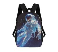 sinyumoney Horror Black Stork Zaino scolastico per adolescenti, stampa 3D, regolabile, con tasche alla moda, per bambini, ragazzi, ragazze, studenti e adolescenti, Pittura Fantasy Astronaut, 17"